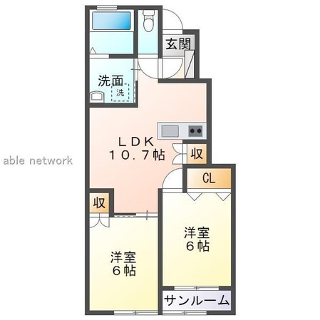 CASA　LUMINOSA（カサ　ルミノーサ）の物件間取画像